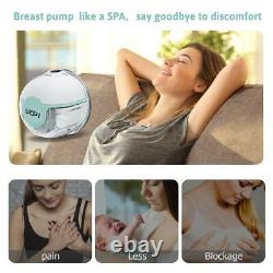 2x Wearable Breast Pump Hands Free Breast Pump Electric 2 Modes & 9 Levels New