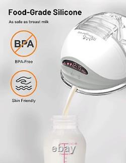 Breast Pump, Mumgaroo Wearable Breast Pump with 3 Modes & 12 Levels, Ultra-Quiet