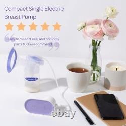 - Compact Single Electric Breast Pump Mains or Micro-USB Operated
