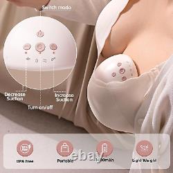 Double Wearable handsfree Breast Pump 8791, Electric with 4 Modes & 9 Levels C
