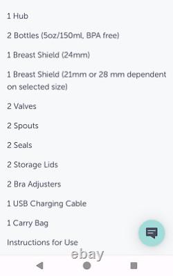 Elvie Stride and Two single Elvie electric breast pumps and parts