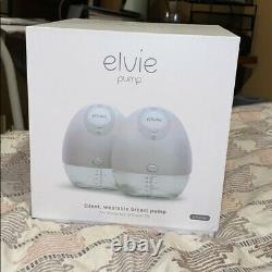 Elvie double electric breast pump, breast pads and milk storage bags