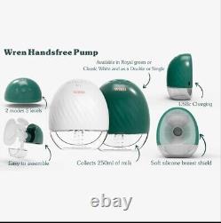 Hands-Free Electric Single Breast Pump by Wren Wearable Portable Rechargeable