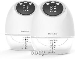 Horigen Breast Pump, Wearable Breast Pumps with 4 Mode & 10 Levels, Painless