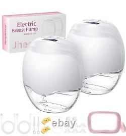 Jheppbay Double Electric Breast Pump- Discreet Hands free Wearable Breast Pump