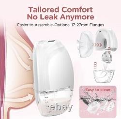 Jheppbay Double Electric Breast Pump- Discreet Hands free Wearable Breast Pump