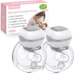 Jheppbay Double Electric Breast Pump Wearable Leak-Proof Breast Pump 12 Levels