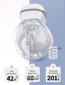 Jheppbay Double Electric Breast Pump Wearable Leak-Proof Breast Pump 12 Levels