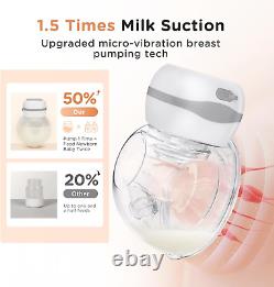 Jheppbay Double Electric Breast Pumps 12 Levels & 3 Modes Wearable Breast Pump