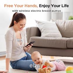 Jheppbay Double Electric Breast Pumps 12 Levels & 3 Modes Wearable Breast Pump