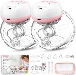 Jheppbay Double Electric Breast Pumps, Wearable Breast Pump Electrical Handsfree