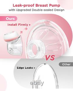 Jheppbay Double Electric Breast Pumps, Wearable Breast Pump Electrical Handsfree