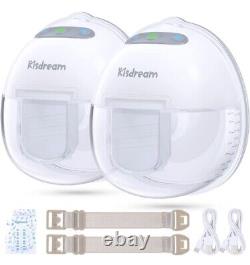 Kisdream Dual Wearable Electric Breast Pump. Wireless Hands-free Pumping