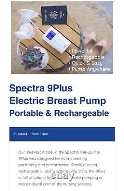 Korea Spectra 9+ Plus Double Electric Breast Pump Portable