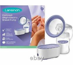 LANSINOH Compact Single Electric Breast Pump White & Purple Currys