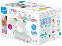 MAM 2-in-1 Double Electric Breast Pump White/Green