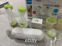 MAM 2-in-1 Double Electric Breast Pump White/Green