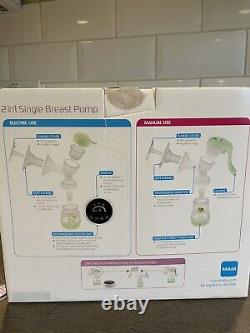 MAM 2 in 1 Electric Single Breast Pump+ 4 Bottles and Teat
