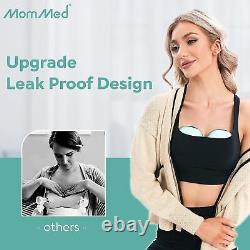 MOMMED Breast Pump, Wearable Breast Pumps with 3 Mode & 12 Levels, Leak-Proof &
