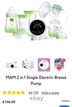 Mam 2 in 1 Electric single breast pump & Accessories