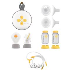 Medela Double Electric Breast Pump Swing Maxi USB-chargeable, Yellow & Clear