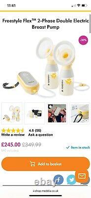 Medela Freestyle Flex Double Electric Breast Pump Yellow brand new in box