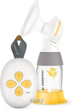 Medela Solo Electric Breast Pump, 2-Phase Expression Technology, Yellowith Grey