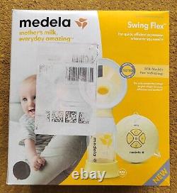 Medela Swing Flex Single Electric Breast Pump Compact design, featuring Person