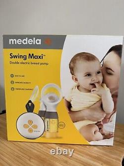 Medela Swing Maxi Double Electric Breast Pump Including Medela Bra top in Black