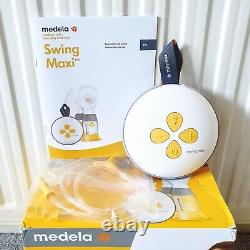 Medela Swing Maxi Double Electric Breast Pump White/Yellow, Brand New