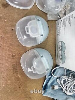 MomMed Breast Milk Pump Pair Double Wearable Electric Battery portable 3 Modes