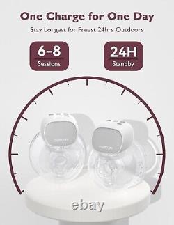 Momcozy Hands Free Breast Pump S9 Pro Updated Wearable Breast Pump 24mm Grey