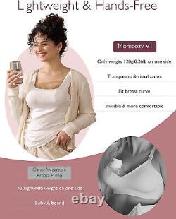 Momcozy Hospital Grade Breast Pump V1, Hands-Free & Portable Double Electric Bre