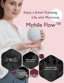 Momcozy Mobile Flow Breast Pump, App Controlled with Multi-Modes, Hands-Free