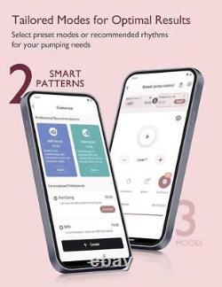 Momcozy Mobile Flow Breast Pump, App Controlled with Multi-Modes, Hands-Free