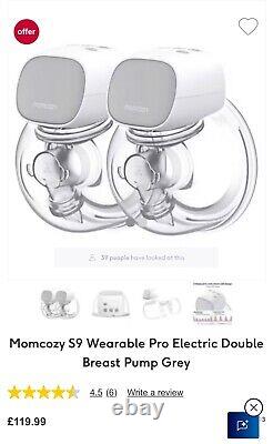 Momcozy S9 Wearable Pro Electric Double Breast Pump Grey