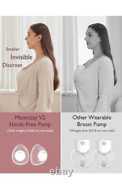 Momcozy Ultra-Light & Handfree Breast Pump V2, Low Noise & Double Electric Pump