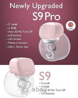 Momcozy Wearable Hands-Free Electric Breast Pump Pink