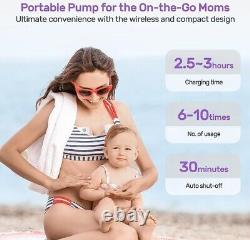 Nullie Wearable Breast Pump, 3 Modes 12 Levels Portable Electric Breast Pump
