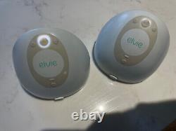 Pair of Used Silent Electric Elvie Breastfeeding pumps Only