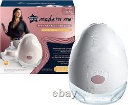 Tommee Tippee Breast Pump Made for Me Single Electric and Wearable, White/Clear