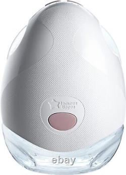 Tommee Tippee Breast Pump Made for Me Single Electric and Wearable, White/Clear