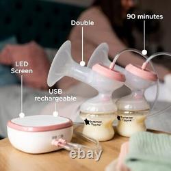 Tommee Tippee Made for Me Double Electric Breast Pump, Strong Suction, Soft Feel