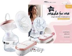 Tommee Tippee Made for Me Single Electric Breast Pump, Massaging Silicone Cup