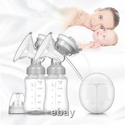 USB Electric Hand Free Breast Pump Automatic Double Intelligent Baby Feeder