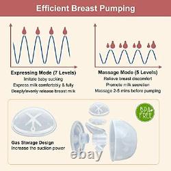 Wearable Breast Pump, Double Electric Breast Pump, Hands Free Breastfeeding Pump