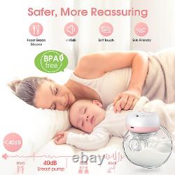 Wearable Breast Pump Electric, 2023 Advanced 12 Levels & 3 Modes Leak-Proof