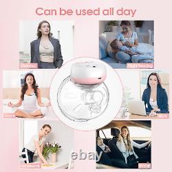 Wearable Breast Pump Electric, 2023 Advanced 12 Levels & 3 Modes Leak-Proof