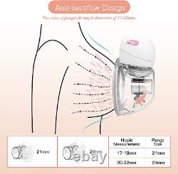 Wearable Breast Pump, Plainless Electric Hands Free, 2 Modes & 9 Levels with LCD