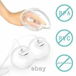 Wearable Double Electric in-Bra Breast Pump, Quiet & Hands-Free Rechargeable